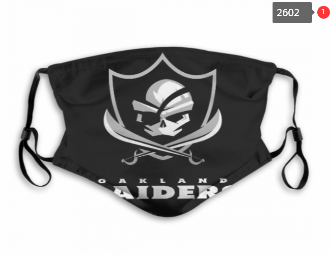 NFL Oakland Raiders #53 Dust mask with filter->nfl dust mask->Sports Accessory